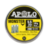 Пуля пневматическая APOLO MONSTER 5,5мм, 1,6гр (200 шт.) 00216516