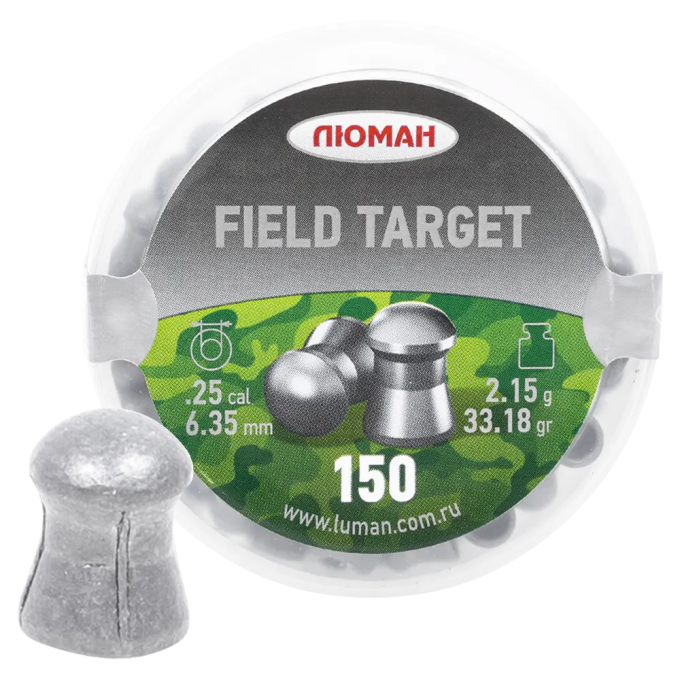 Пуля пневматическая FIELD TARGET 6,35мм, 2,15гр (150 шт.) 00242281