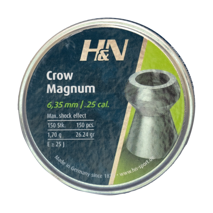 Пуля пневматическая H&N CROW MAGNUM 6,35мм, 1,70гр (150 шт.) 00183104